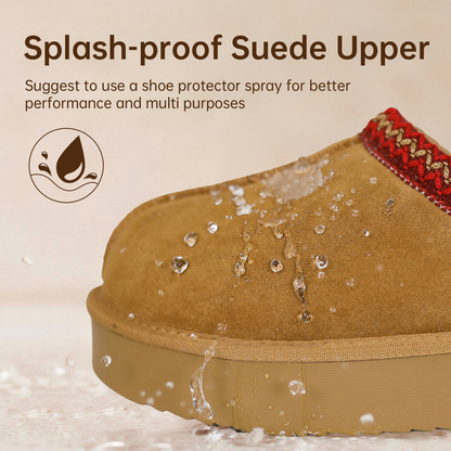 TERO WarmTeddy Premium Fluffy Lined Suede Slippers (Copy)