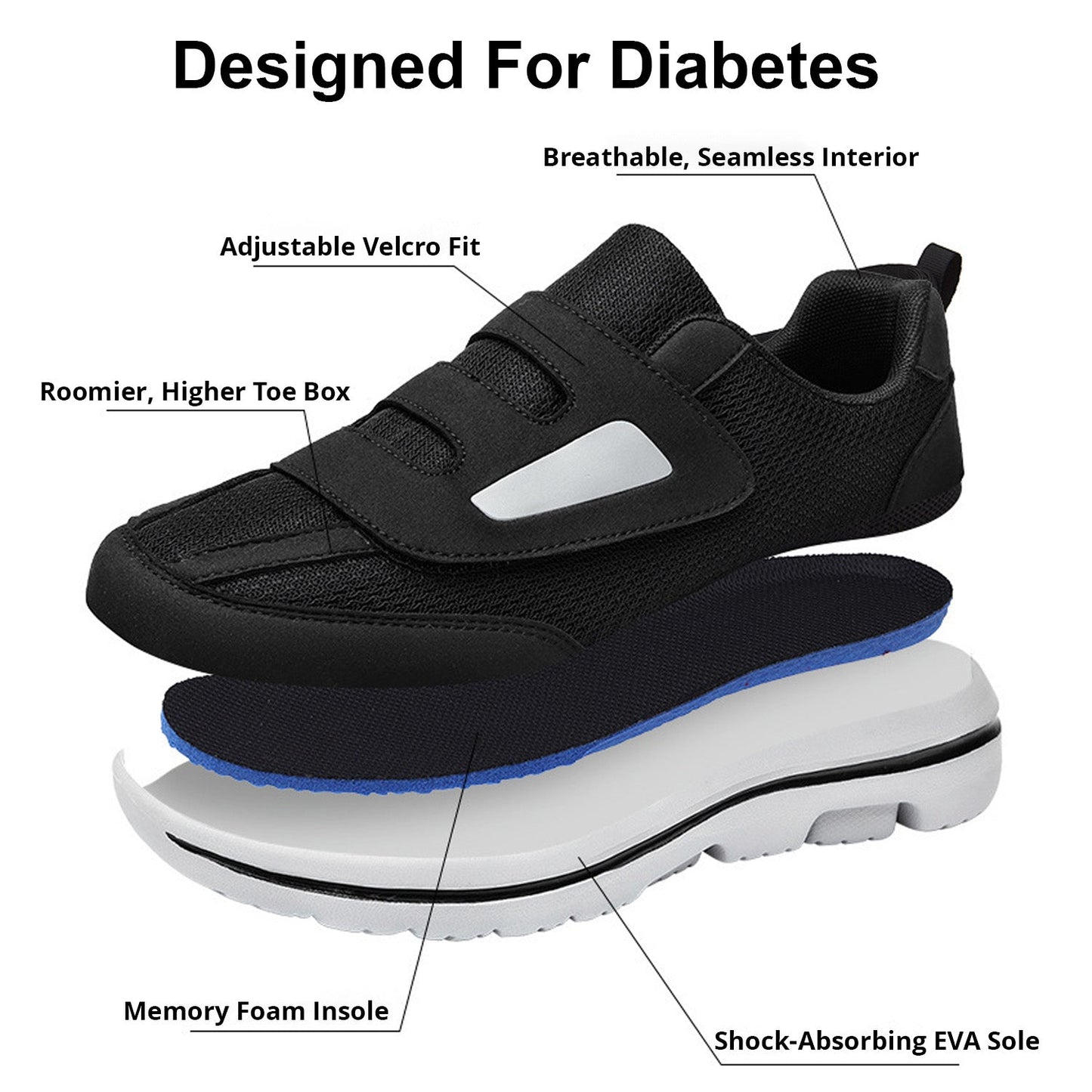 TERO EasyStep Diabetic Walking Shoes - Podiatrist Recommended
