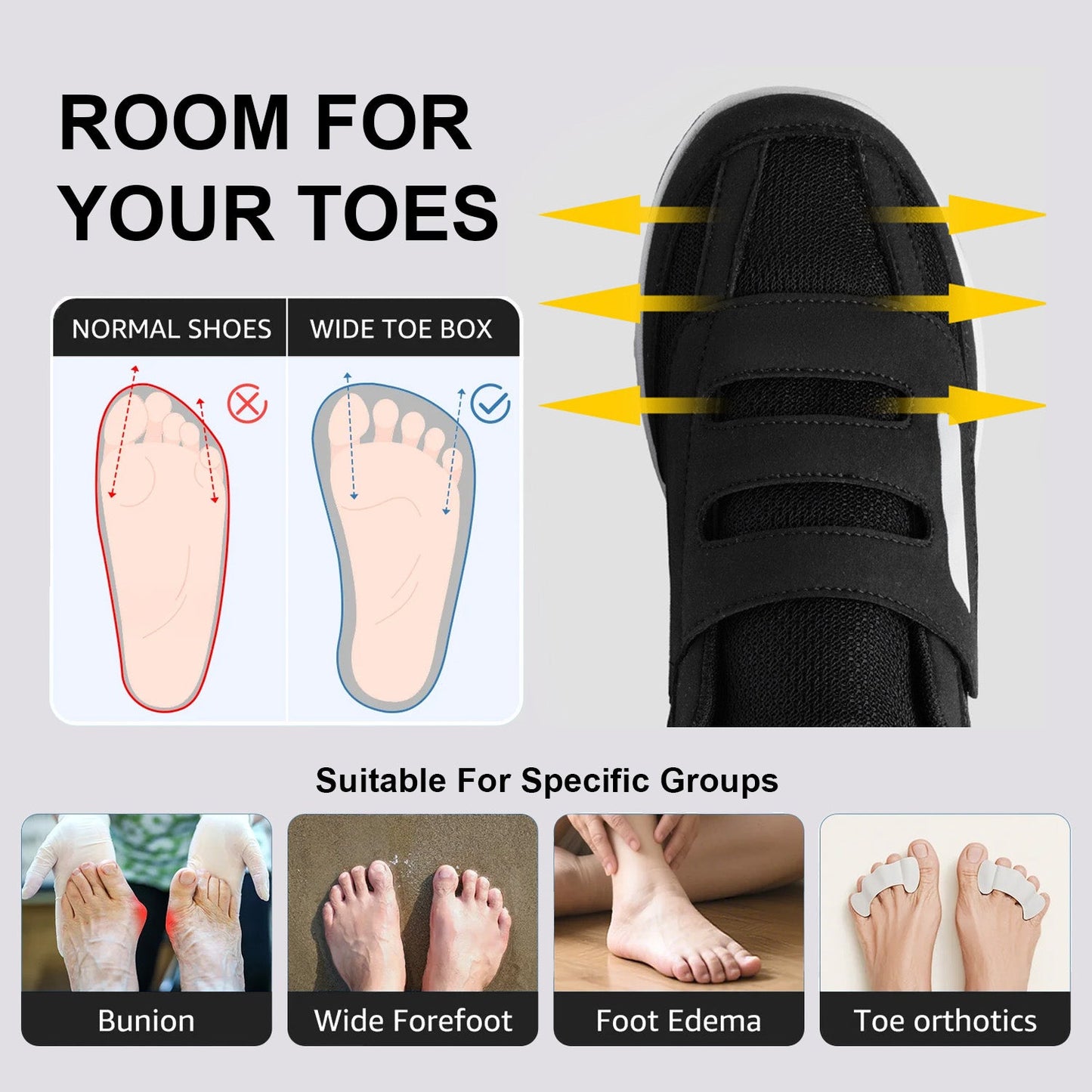 TERO EasyStep Diabetic Walking Shoes - Podiatrist Recommended