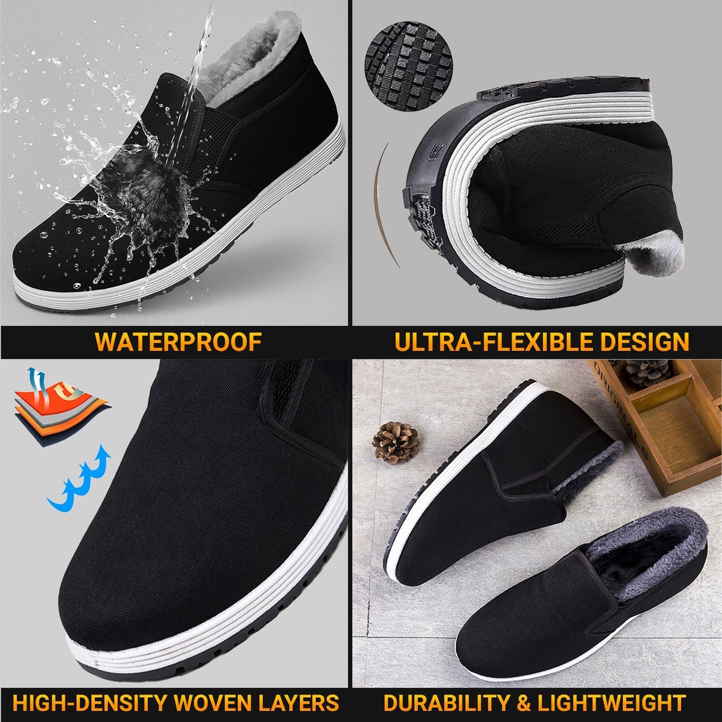 ❄️ Christmas Sale 70% OFF ❄️ GlideX 360° Warm Anti-Slip Orthopedic Winter Shoes (Copy)